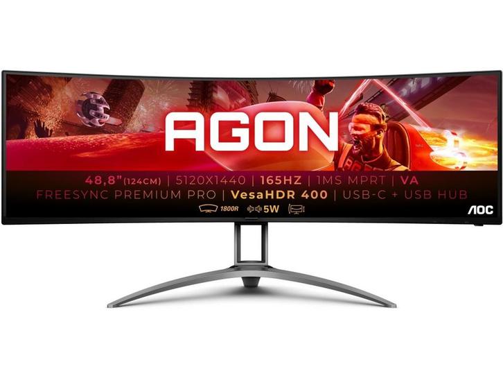 AOC AG493UCX2 - 49 Curved Gaming Monitor - 5120x1440, Huis en Inrichting, Woonaccessoires | Overige, Zo goed als nieuw, Verzenden