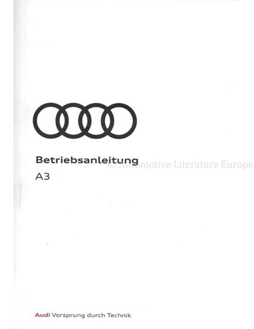 2019 AUDI A3 SEDAN | SPORTBACK | CABRIOLET INSTRUCTIEBOEKJE, Auto diversen, Handleidingen en Instructieboekjes