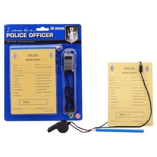 Politie bonnenboekje, Hobby en Vrije tijd, Feestartikelen, Feestartikel, Nieuw, Verzenden