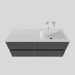 Badkamermeubel Solid Surface BWS Oslo 120x46 cm Rechts Mat, Ophalen of Verzenden, Nieuw, Bad