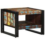 vidaXL Salontafel 50x50x38 cm massief gerecycled hout, Verzenden, Nieuw, Overige houtsoorten, 50 tot 100 cm