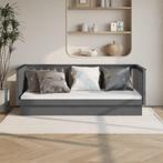 vidaXL Slaapbank 80x200 cm massief grenenhout grijs, Eenpersoons, Verzenden, Nieuw, 80 cm