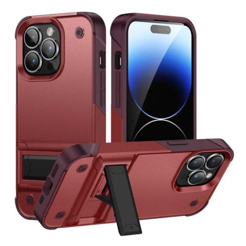 iPhone 8 Plus Armor Hoesje met Kickstand - Shockproof Cover, Telecommunicatie, Mobiele telefoons | Hoesjes en Frontjes | Apple iPhone