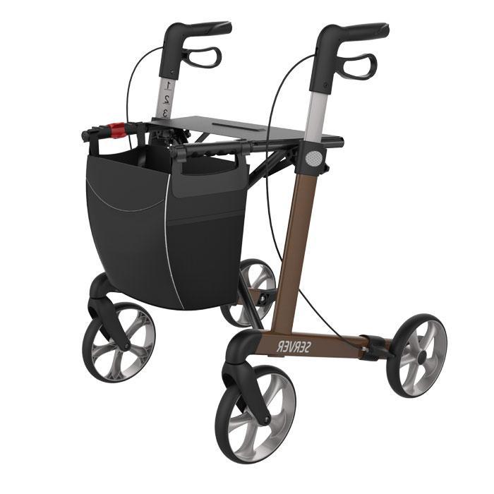 Rehasense Rollator Server S bruin, Diversen, Verpleegmiddelen, Ophalen of Verzenden