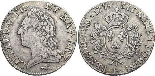 Ecu a la vielle tete 1774 D Frankreich Ludwig Xv 1715-1774, Postzegels en Munten, Munten | Europa | Niet-Euromunten, Verzenden