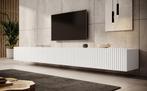 Meubella | TV-Meubel hangend wit 300cm lamellen, Nieuw, Overige materialen, 25 tot 50 cm, Industrieel