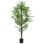 vidaXL Kunst Ficus Plant 1260 bladeren 200 cm groen, Verzenden, Nieuw