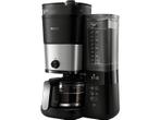 Philips -  All-in-1 Filterkoffiezetapparaat - Zwart, Witgoed en Apparatuur, Afneembaar waterreservoir, Verzenden, 10 kopjes of meer