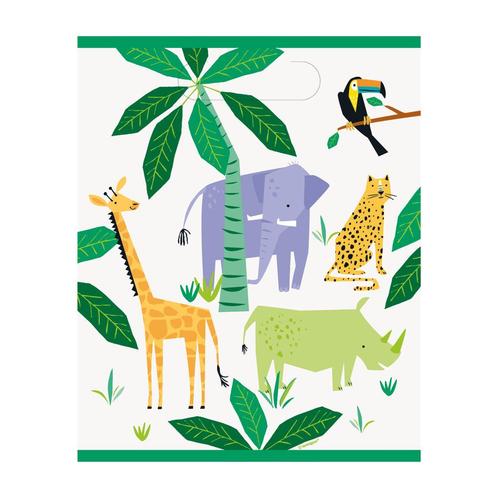 Dieren Safari Uitdeelzakjes 8st, Hobby en Vrije tijd, Feestartikelen, Nieuw, Verzenden