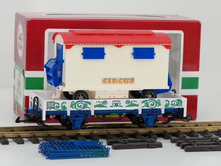 LGB 41370 Circus kassa wagen & Wilde dieren verblijf., Hobby en Vrije tijd, Modeltreinen | Overige schalen, Overige typen, Zo goed als nieuw