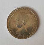 Spanje. Alfonso XIII. 5 Pesetas 1888*88 MPM (Zonder
