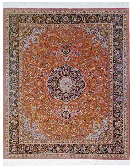Tabriz met zijde - Tapijt - 253 cm - 202 cm, Huis en Inrichting, Stoffering | Tapijten en Kleden