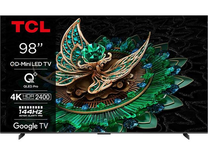 Tcl - MINI-LED 90-99 Ultra HD 4K TV - 98 inch, Audio, Tv en Foto, Televisies, 100 cm of meer, 4k (UHD), Nieuw, Overige merken