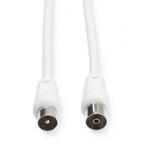 Coax kabel - Nedis - 20 meter (Analoog, Wit), Computers en Software, Verzenden, Nieuw