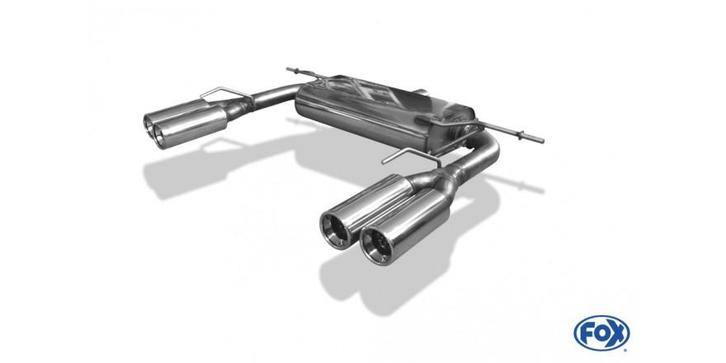 FOX VW Eos V6 einddemper uitgang rechts/links - 2x80 type 13, Auto-onderdelen, Uitlaatsystemen, Nieuw, Verzenden