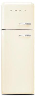 Smeg FAB30LCR5 retro jaren 50 koelkast - crème - linksdraai, 150 tot 200 liter, Verzenden, 60 cm of meer, Met aparte vriezer