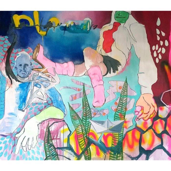 Romy van Rijckevorsel - Plastic fantastic (XXL), Antiek en Kunst, Kunst | Schilderijen | Modern