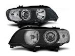 LED AngelEyes Xenon Black koplampen geschikt voor BMX X5 E53, Auto-onderdelen, Verzenden, Nieuw, BMW