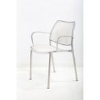 Stua Gas design stoelen wit aluminium gebruikt, Huis en Inrichting, Stoelen, Ophalen of Verzenden, Gebruikt, Wit, Metaal