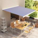 vidaXL Luifeldoek 350x250 cm canvas blauw en wit, Verzenden, Nieuw