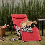 Opvouwbare Ligstoel met Kussen - Tuin, Patio, Strand - 165cm, Tuin en Terras, Verzenden, Nieuw