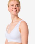 HEMA Top zonder beugel naadloos wit, Verzenden, Wit