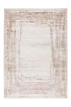 Hoogpolig Vloerkleed | Lyon | Framed | Taupe | 80x150 cm, Verzenden, Nieuw