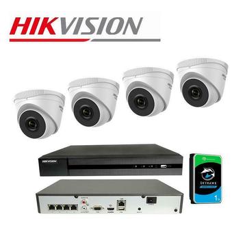 4 Megapixel set met 4 IP Turret Dome Camera’s + 1TB HDD beschikbaar voor biedingen