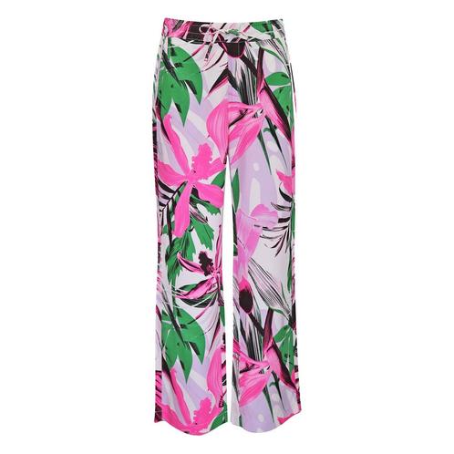 MAC • wijde broek Esther bloemen • 36, Kleding | Dames, Broeken en Pantalons, Roze, Nieuw, Maat 36 (S), Verzenden