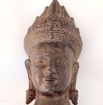Oud-Khmer Gemengd Metaal Belangrijke buste van een