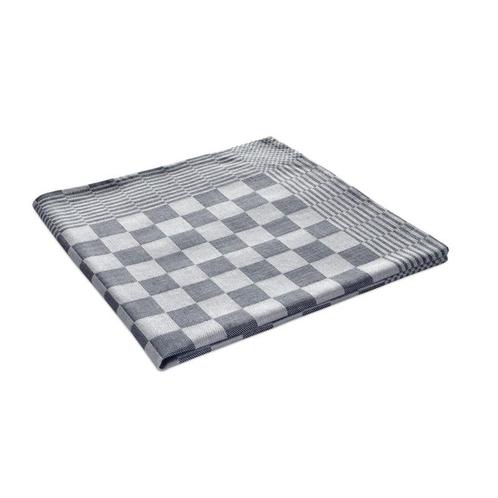 Theedoeken Zwart en Wit Geblokt 65x65cm 100% Katoen - Treb W, Huis en Inrichting, Keuken | Textiel, Theedoek of Handdoek, Overige kleuren