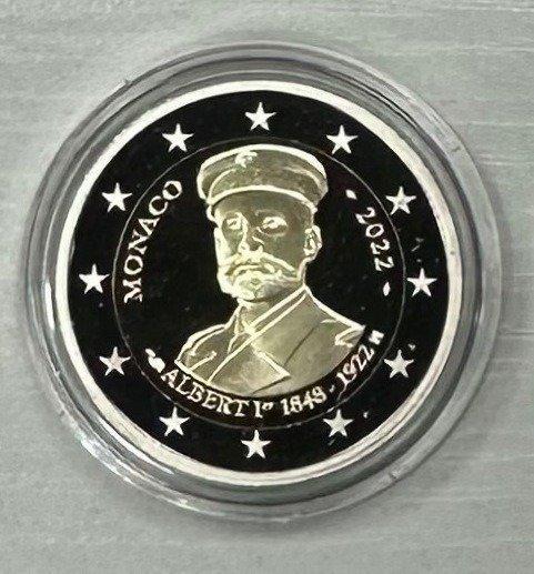 Monaco. 2 Euro 2022 Albert Ier Proof (Zonder Minimumprijs), Postzegels en Munten, Munten | Europa | Euromunten