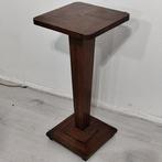 Bijzettafel - Teak - Art Deco voetstuk