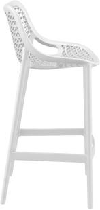Barkruk Buiten - 75 cm - Air - Wit - Siesta, Huis en Inrichting, Barkrukken, Verzenden, Nieuw