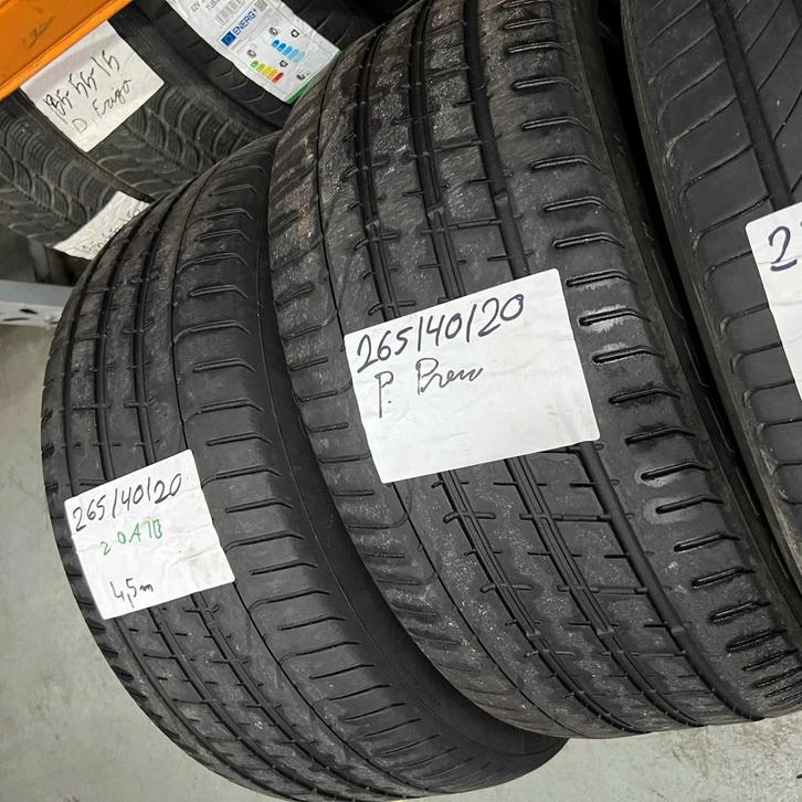 2 x Pirelli PZero 265-40-20 Zomerbanden 4,5mm, Auto-onderdelen, Banden en Velgen, 20 inch, Zomerbanden, 265 mm, Personenwagen