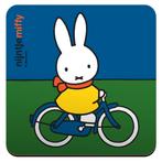 Onderzetter - Nijntje Fietst - Blauw/Groen - Kurk - 9,5x9,5, Huis en Inrichting, Ophalen of Verzenden, Nieuw