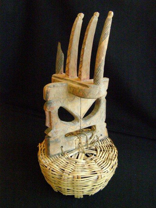 Mask - Bambara - Bamana - Mali - CHIWARA OPZETMASKER (Zonder, Antiek en Kunst, Kunst | Niet-Westerse kunst