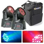 BeamZ Set van 2 MHL108MK4 Compacte RGB LED Moving heads met, Muziek en Instrumenten, Licht en Laser, Verzenden, Nieuw