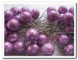 Glitterspelden 17mm doosje36 diverse kleuren - fuchsia-lila, Huis en Inrichting, Woonaccessoires | Kunstplanten en Kunstbloemen