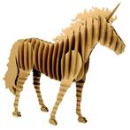 3D Model Karton Puzzel - Eenhoorn Unicorn Staand - DIY Hobby, Nieuw, Ophalen of Verzenden