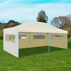 vidaXL Partytent pop-up inklapbaar 3x6 m crème, Tuin en Terras, Partytenten, Verzenden, Nieuw, Partytent