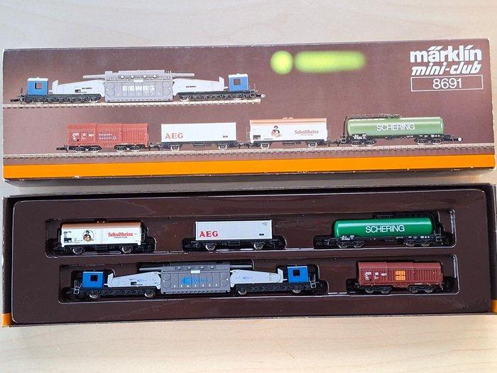 Märklin Z - 8691 - Modeltrein goederenwagonset (1) -, Hobby en Vrije tijd, Modeltreinen | H0