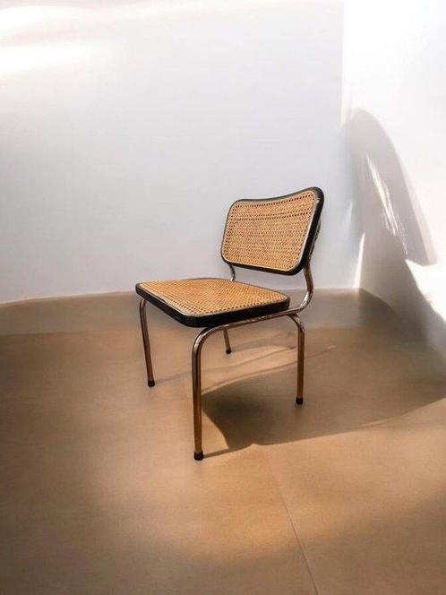 Stoel - Hout, Staal, Weens stro - Vier vintage stoelen, Antiek en Kunst, Kunst | Designobjecten