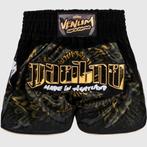 Venum Muay Thai Vechtsport Broek Attack Zwart Goud, Nieuw, Maat 46 (S) of kleiner, Ophalen of Verzenden, Venum