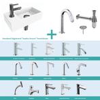 FonteinPack Ink Versus Links Mat Wit Chroom (Keuze uit 20, Doe-het-zelf en Verbouw, Sanitair, Ophalen of Verzenden, Nieuw, Chroom