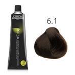 LOréal  INOA  6.1 Donker Asblond  60 gr, Sieraden, Tassen en Uiterlijk, Uiterlijk | Haarverzorging, Nieuw, Verzenden