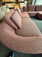 5 delige mega hoekbank bergamo stof teddy roze sofa zithoek, Huis en Inrichting, Ophalen, Nieuw, Stof, Bergamo pink couch