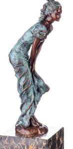 Milo (1910-1978) - Figuur - Frau mit Rock - 2kg - Brons,, Antiek en Kunst