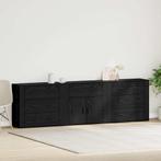 vidaXL Sideboard met lade Zwart Eiken 240 x 33 x 70 cm, Huis en Inrichting, Minder dan 50 cm, Verzenden, Nieuw, Minder dan 100 cm