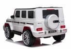 24V Mercedes-Benz G63 ///AMG, wit, 2 pers, 4WD, NIEUW!!, Ophalen of Verzenden, Nieuw